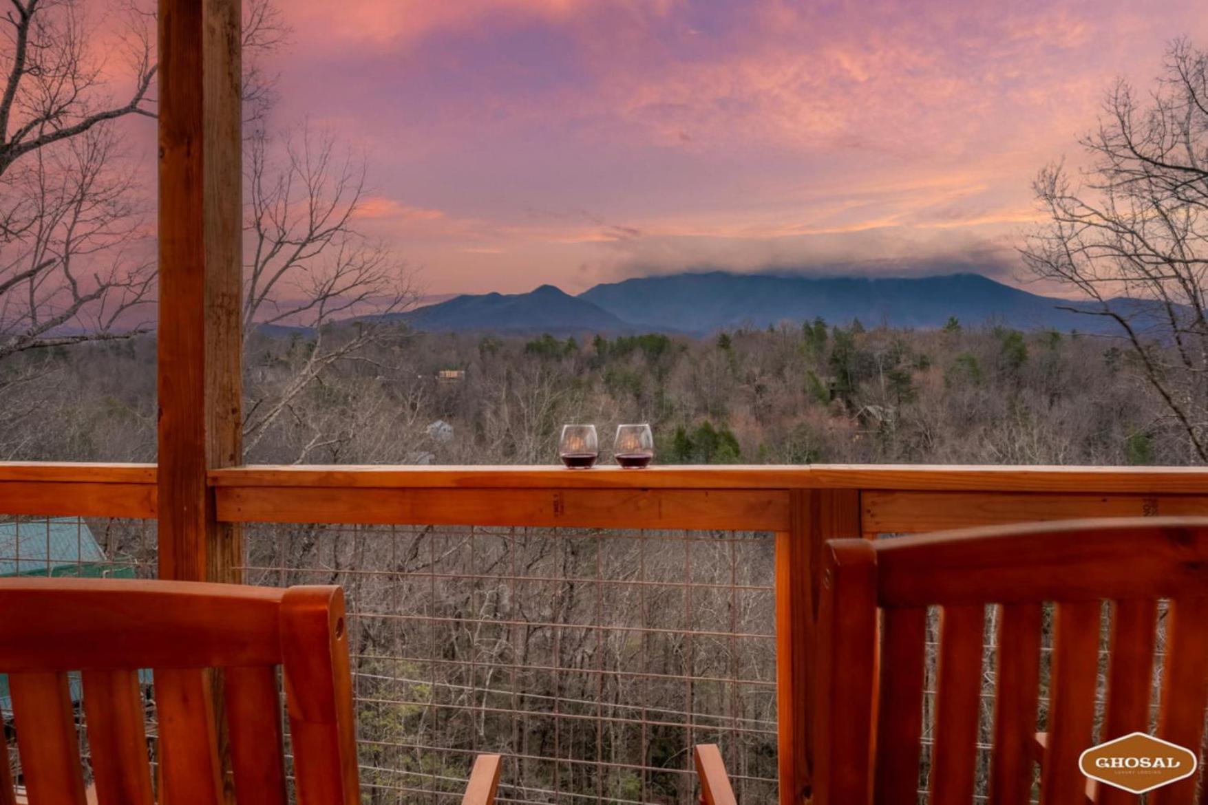 Tranquil Mountain Getaway By Ghosal Luxury Lodging Gatlinburg Exterior foto